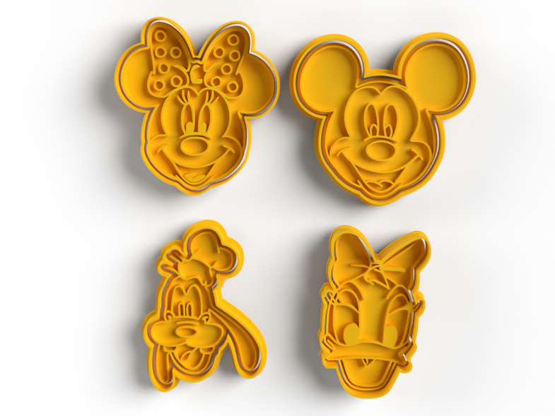 Mickey and friends cookie cutter