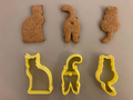Cat shaped cookie cutter